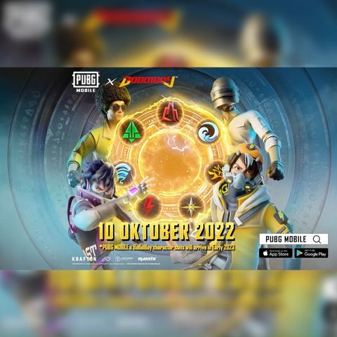 PUBG Mobile X Boboiboy Kolaborasi, Hadirkan Banyak Skin Menarik!